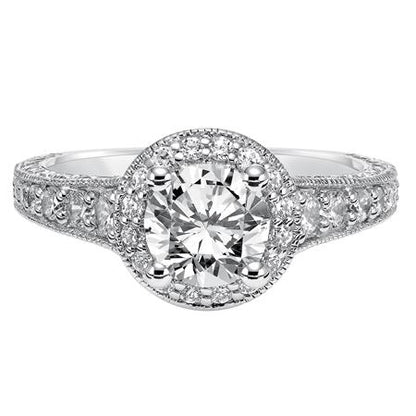 14 Karat White Gold Engagement Mounting