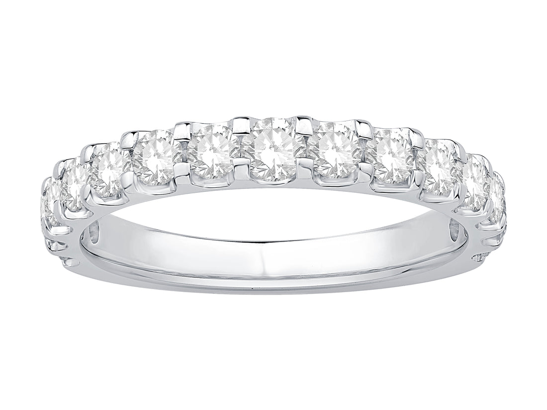 14 Karat White Gold Wedding Band