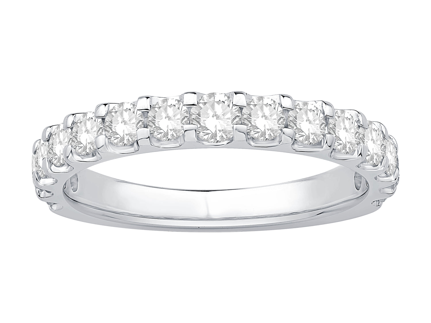 14 Karat White Gold Wedding Band