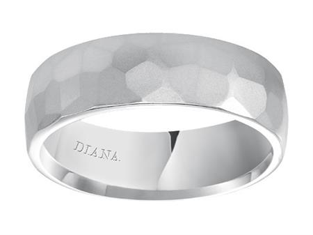 Stunning 14 Karat White Gold Wedding Band