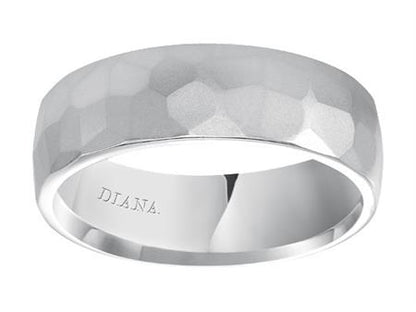 Stunning 14 Karat White Gold Wedding Band