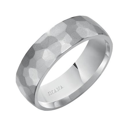 Stunning 14 Karat White Gold Wedding Band