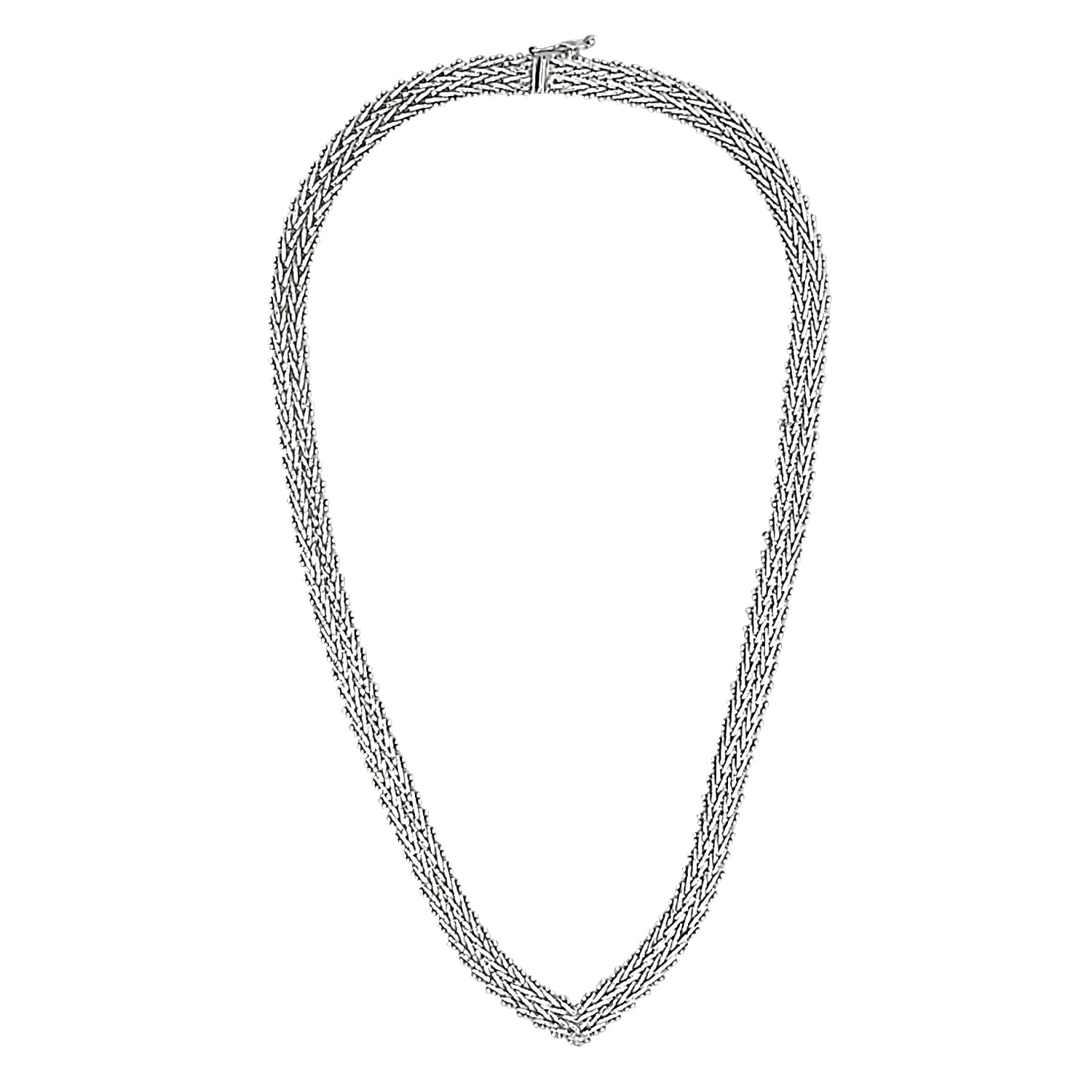 Handwoven Sterling Silver Necklace