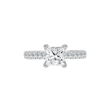 14 Karat White Gold Engagement Mounting
