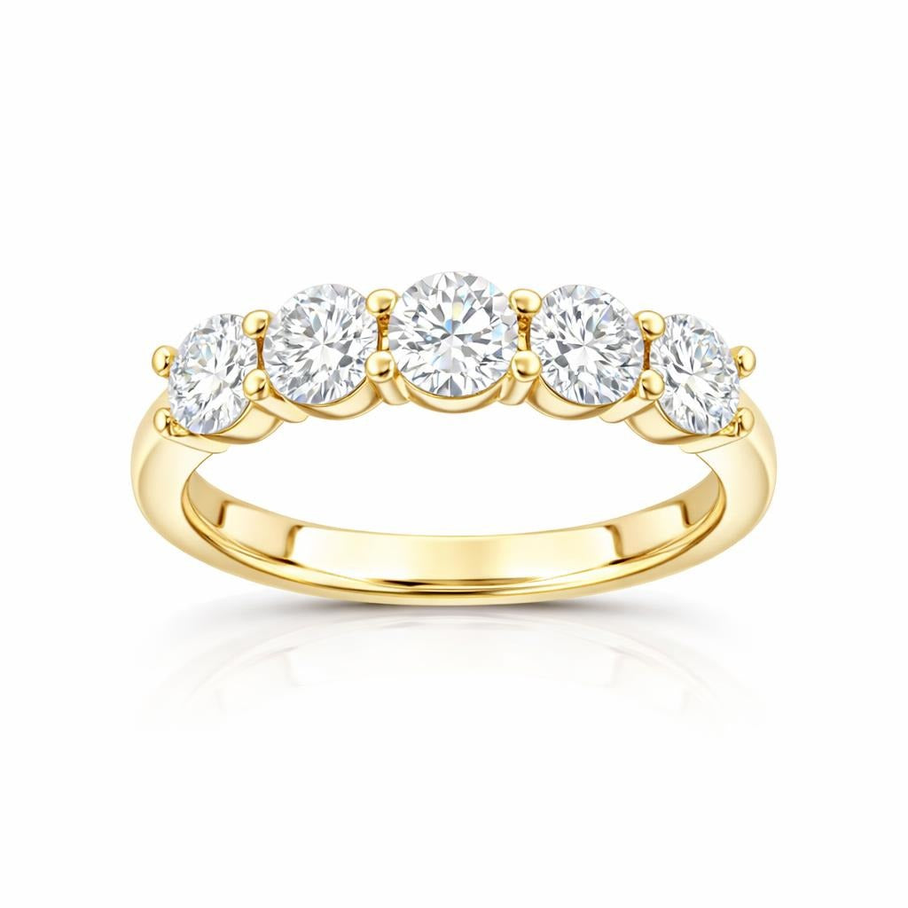 14 Karat Yellow Gold Diamond Ring