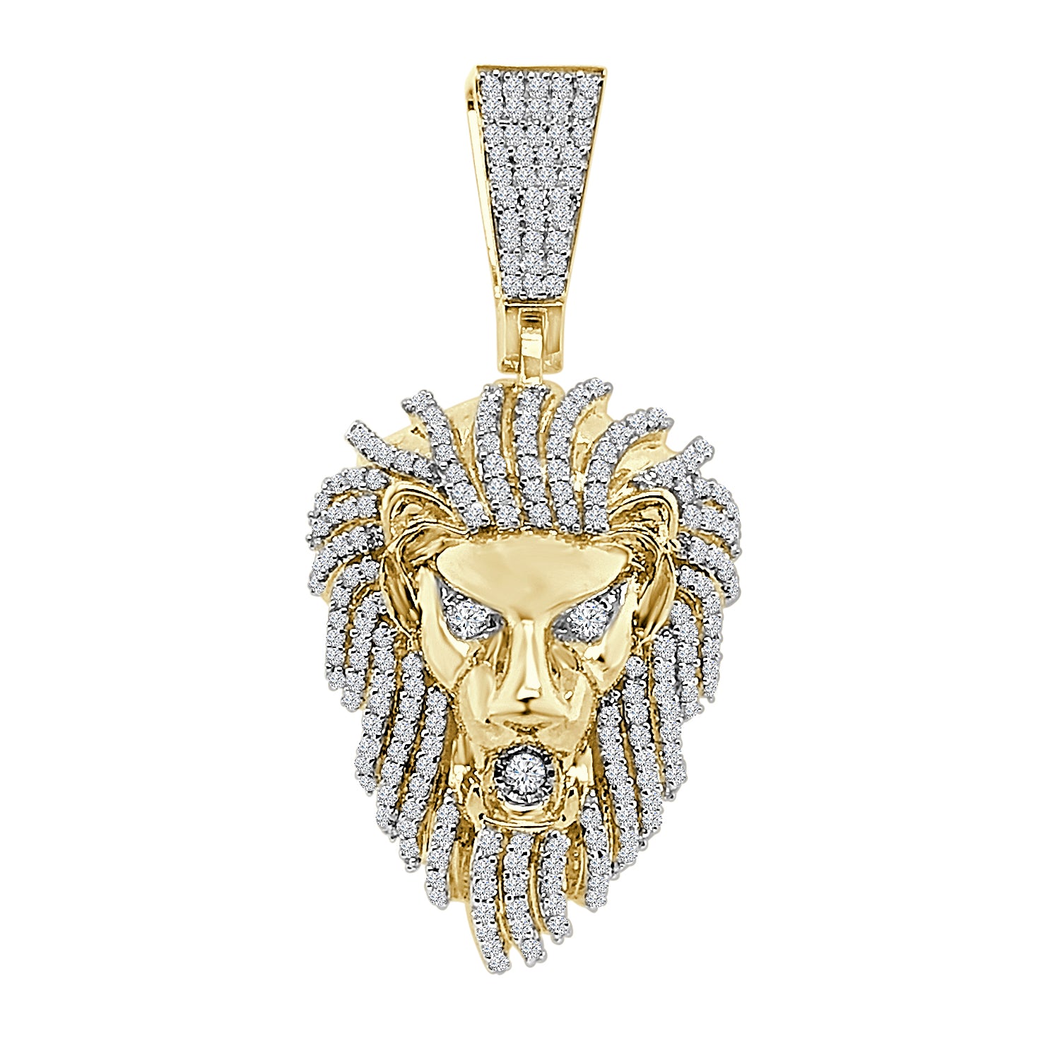 Sure, how about this: 10K Yellow Gold Lion Head Pendant Necklace with 1.33 Carat Natural Diamond