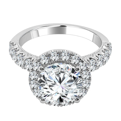 18 Karat White Gold Engagement Mounting