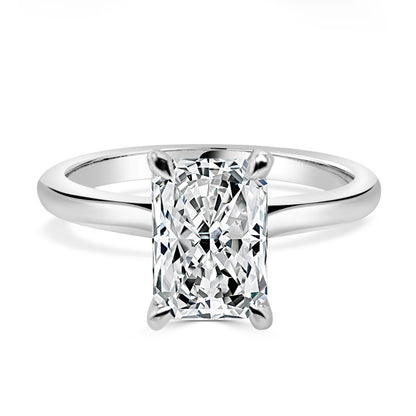 Radiant 14K White Gold Lab Diamond Engagement Ring - 2.03 Carats