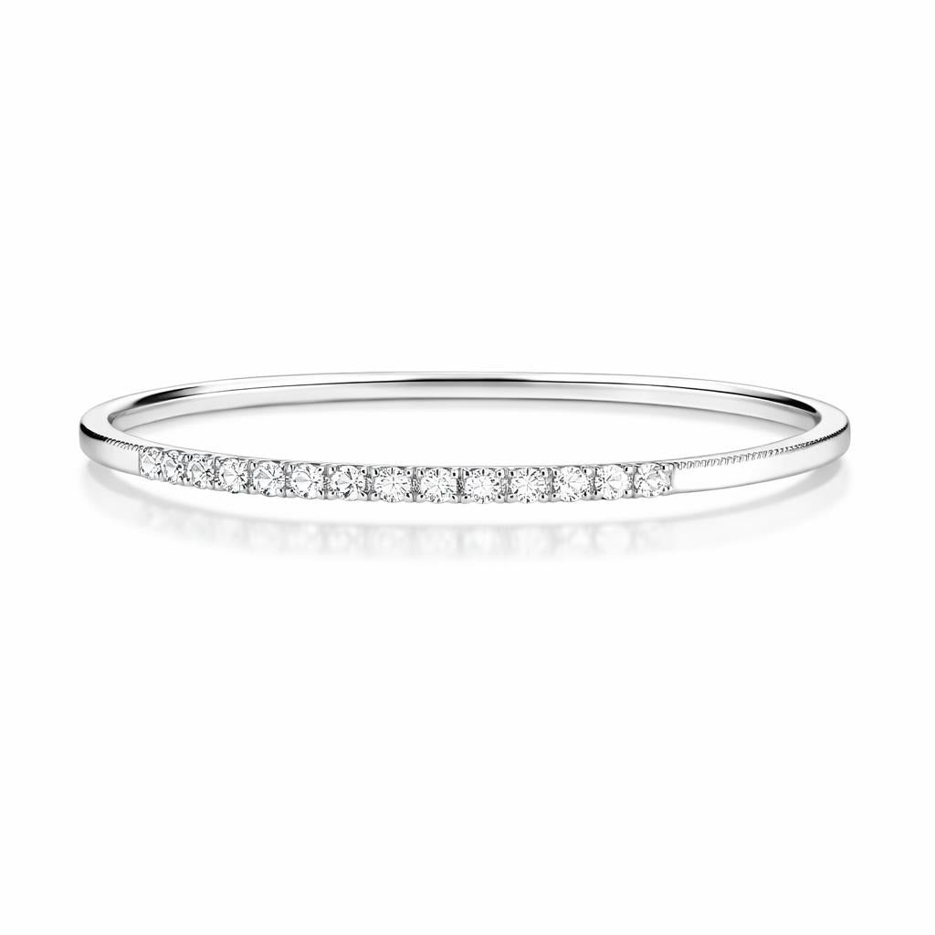 14 Karat White Gold Bangle