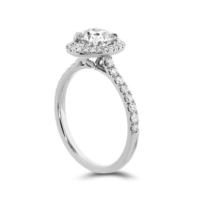 18 Karat White Gold Oval Juliette Engagement Mounting