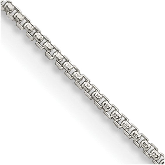 Shimmering Sterling Silver Chain Necklace