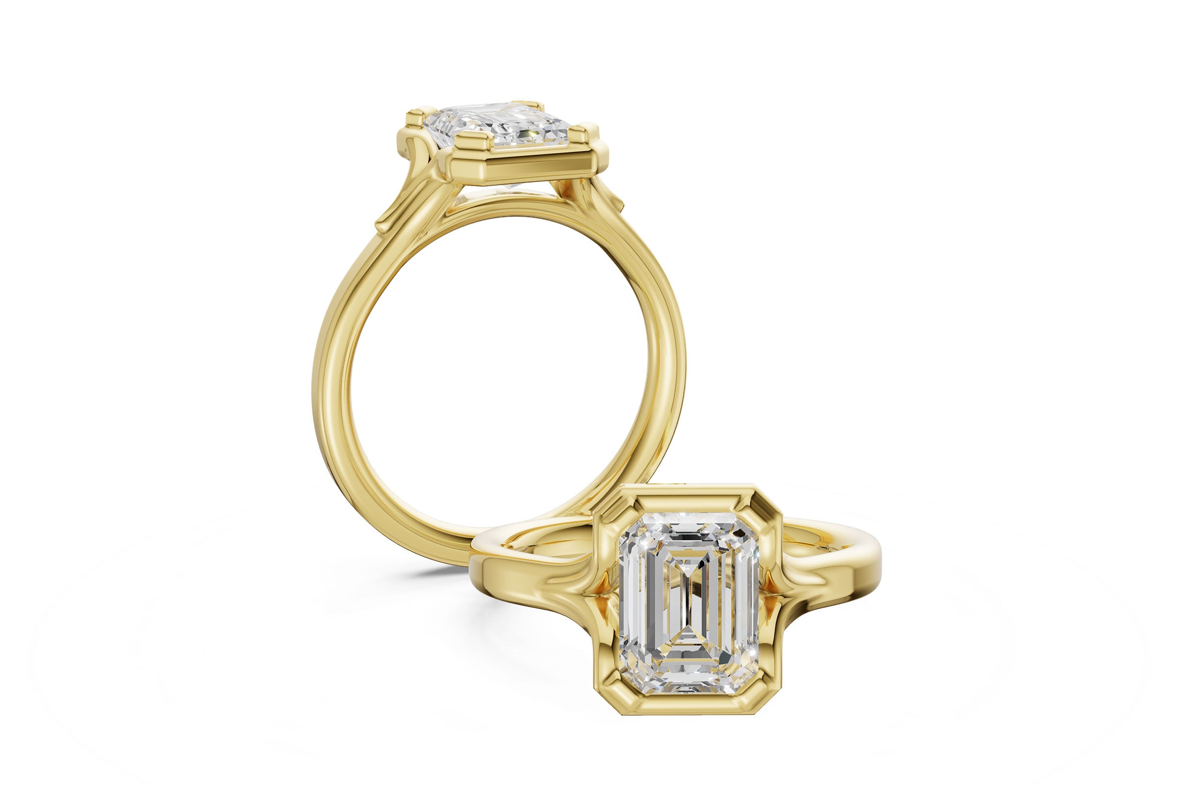 14 Karat Yellow Gold Engagement Mounting