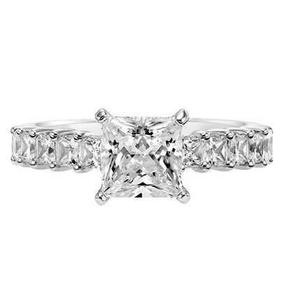 14 Karat White Gold Engagement Mounting