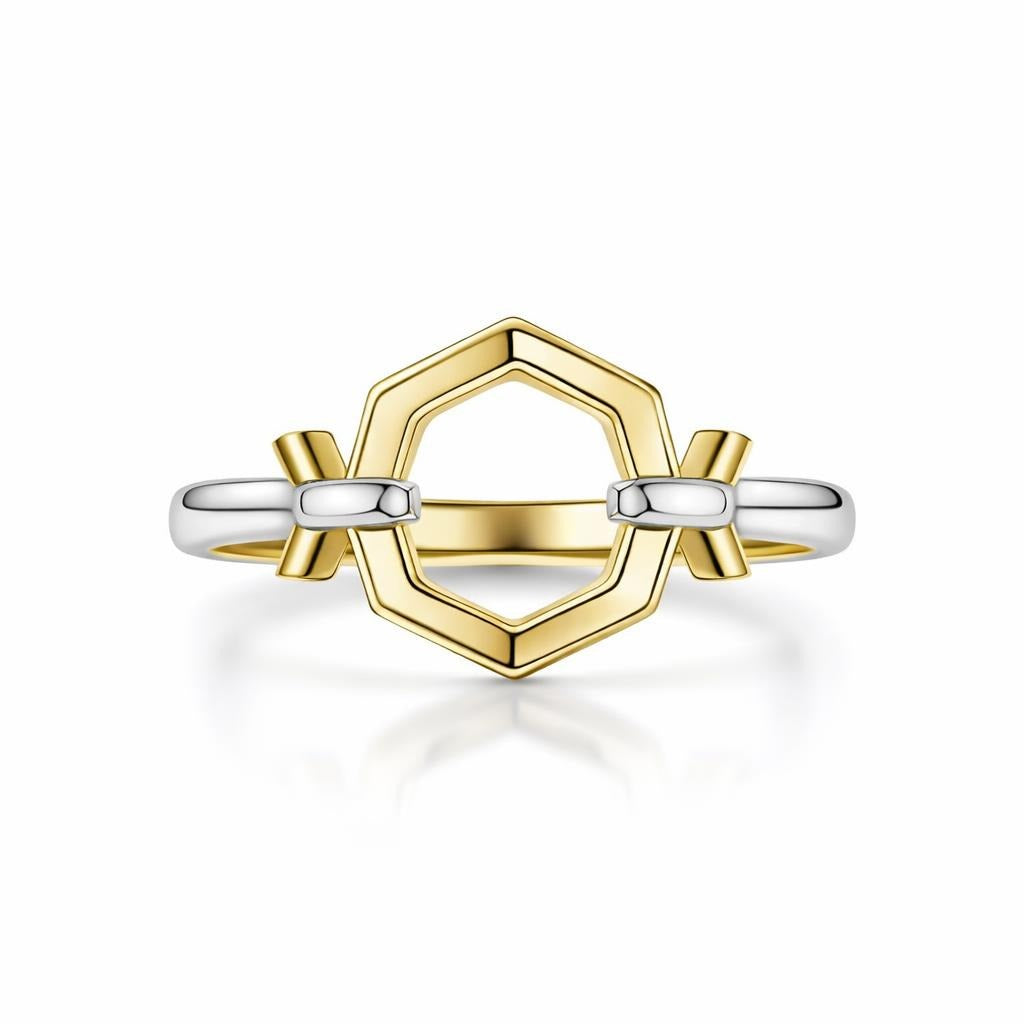 14 Karat Two-Tone Ring