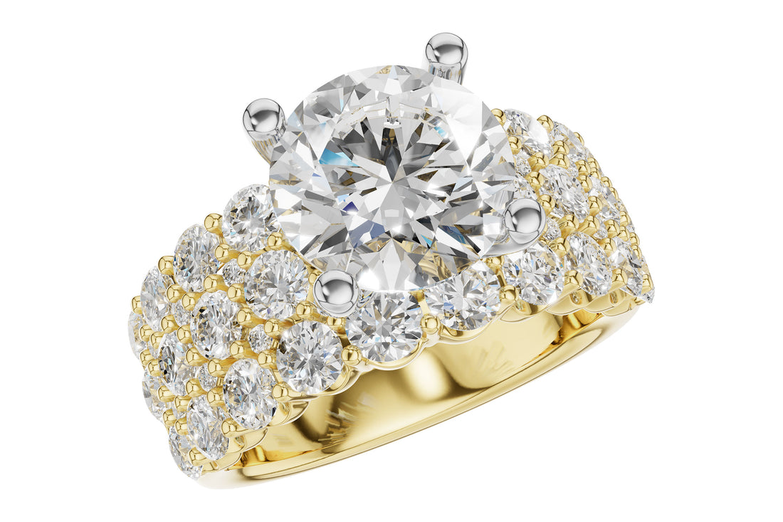14 Karat Yellow Gold Engagement Mounting