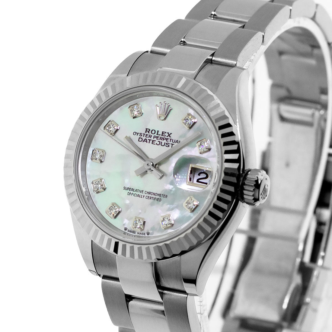 Rolex Datejust Luxury Watch with Mother Of Pearl and Diamond Dial