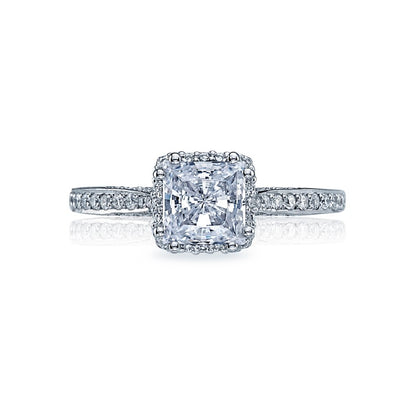 18 Karat White Gold Diamond Engagement Mounting