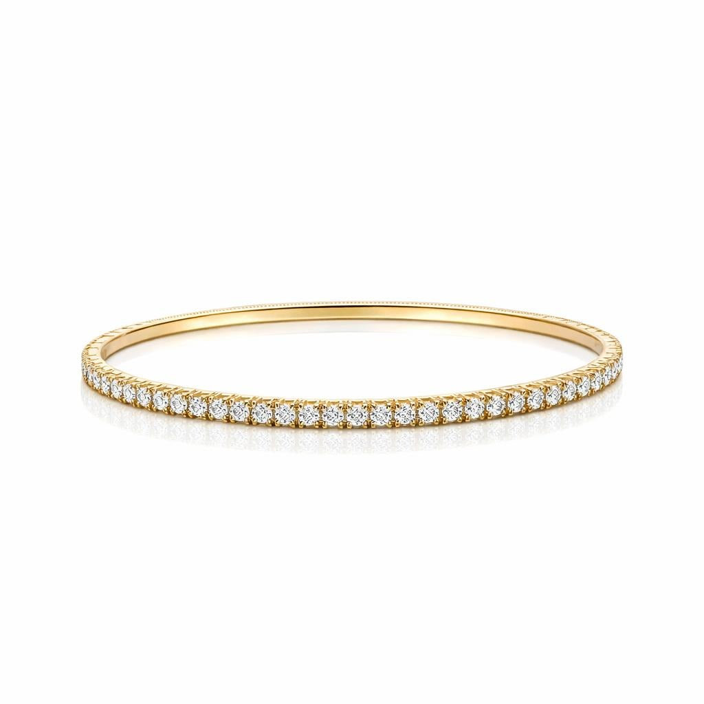 Eternity Flex Bangle in 14 Karat Yellow Gold