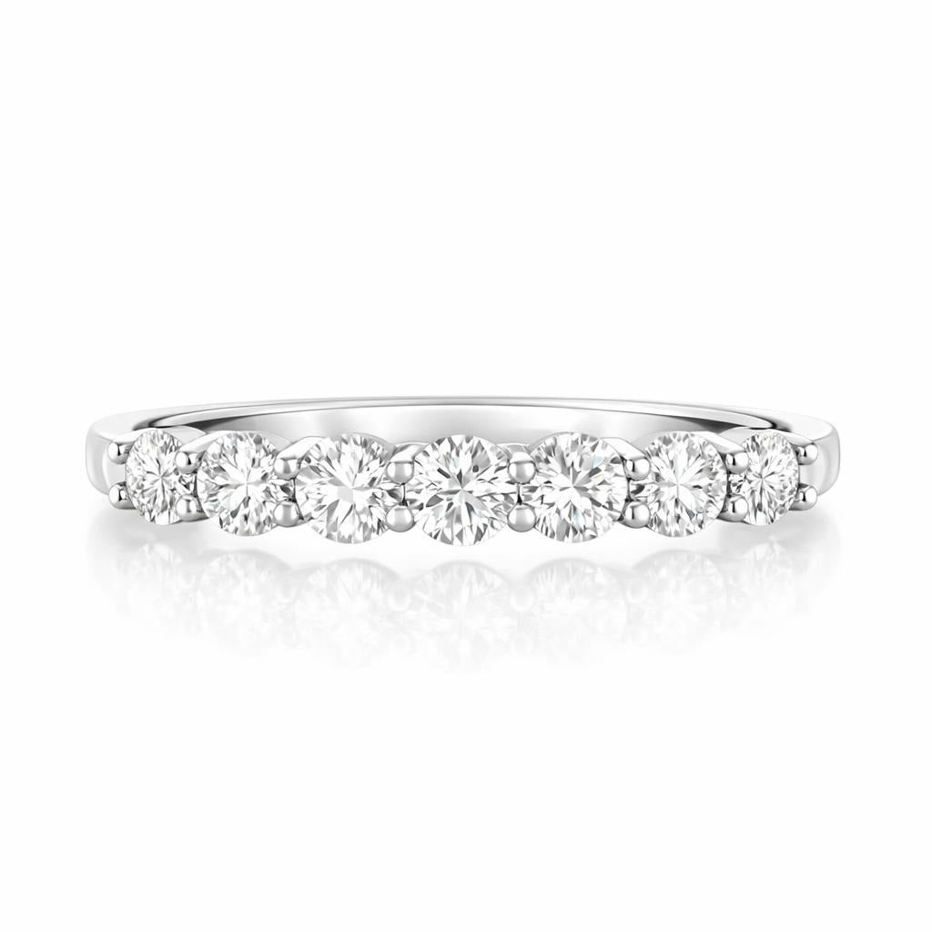 14 Karat White Gold Wedding Band