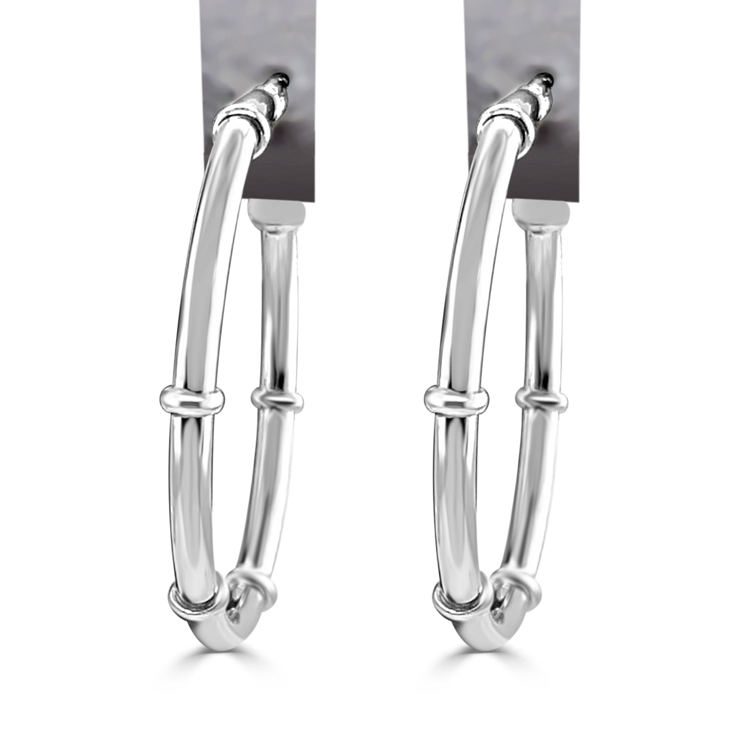 14 Karat White Gold Elegant Earrings