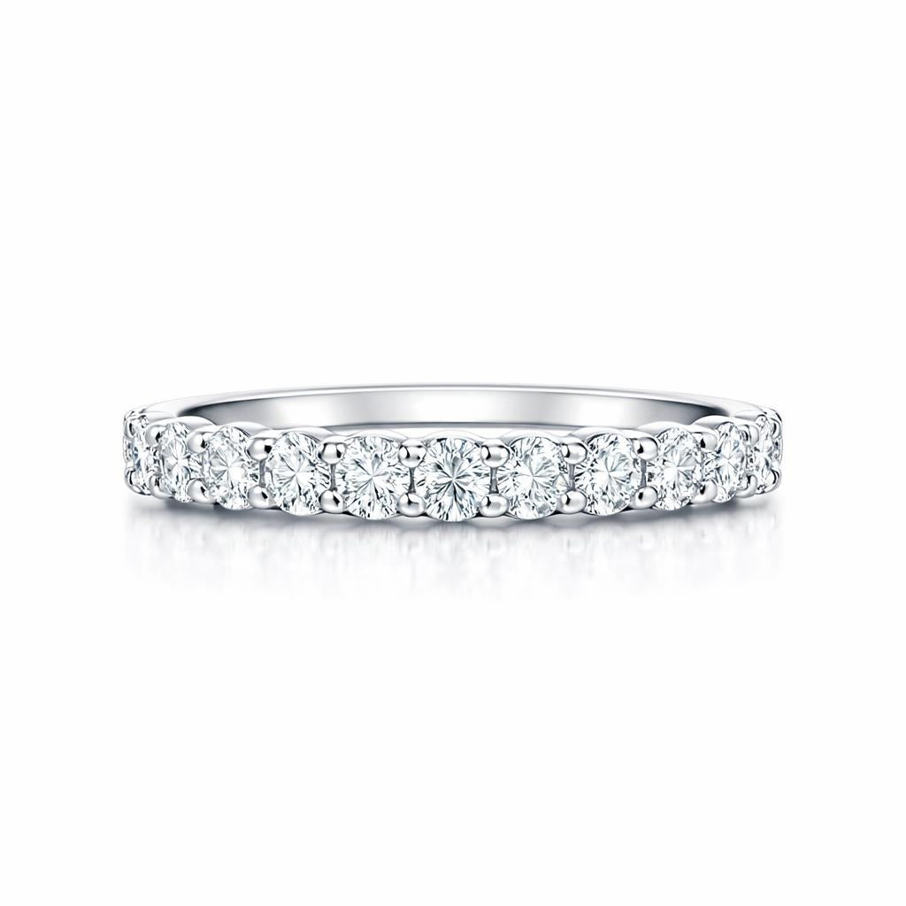 14 Karat White Gold Wedding Band