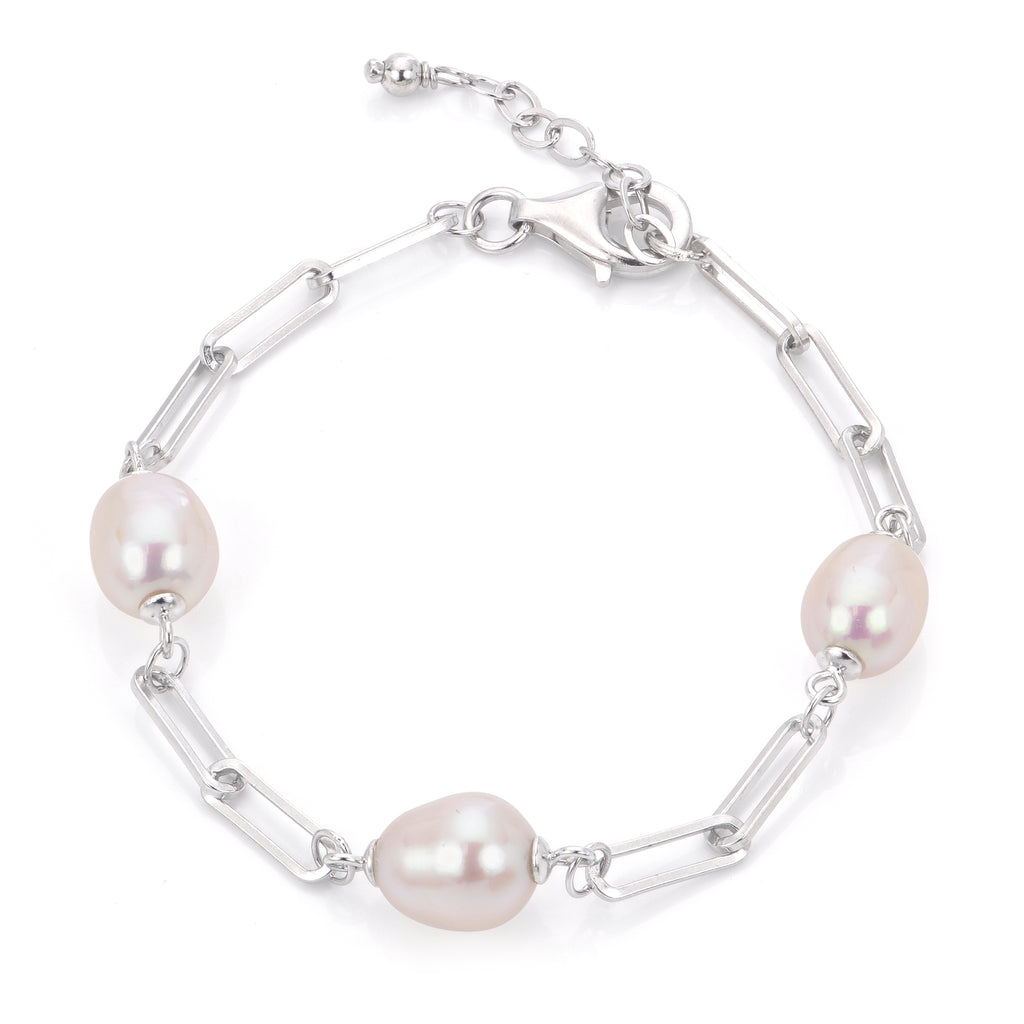 Silver Pearl Sterling Silver Bracelet