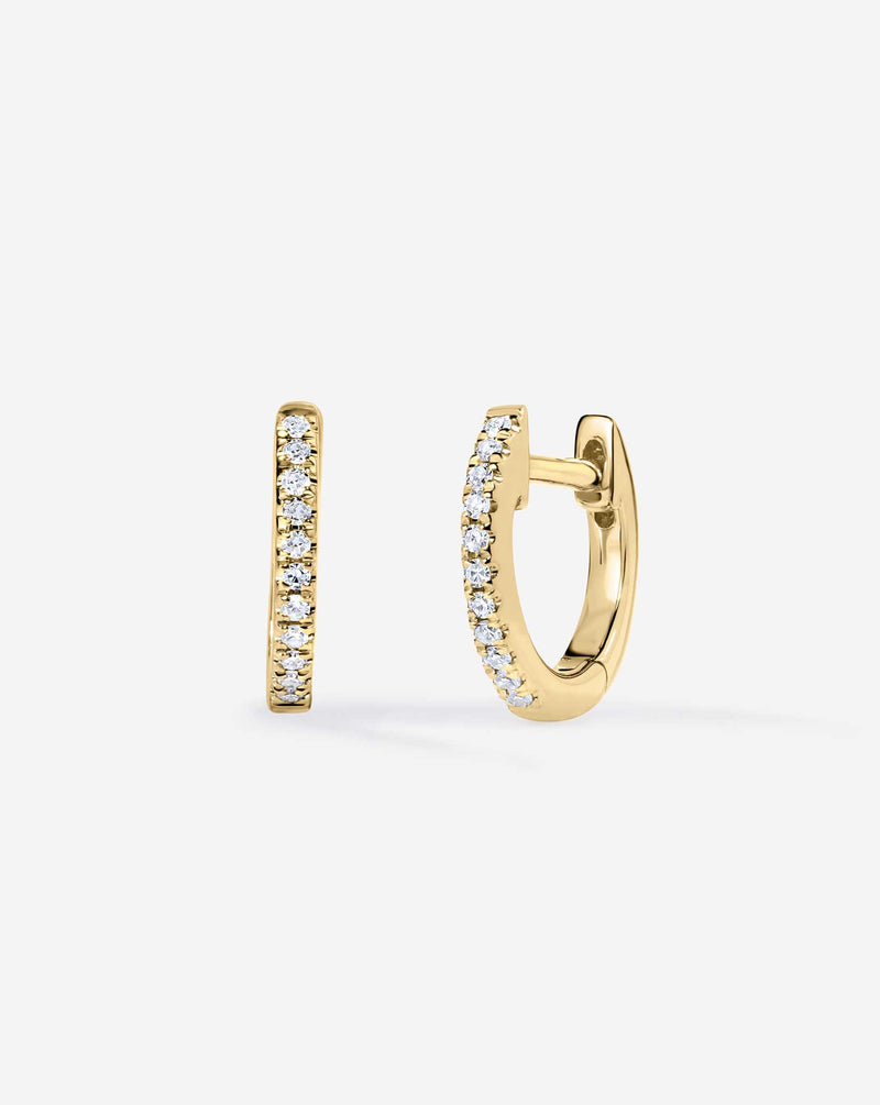 Round Natural Diamond 0.10 10K Yellow Gold Earrings