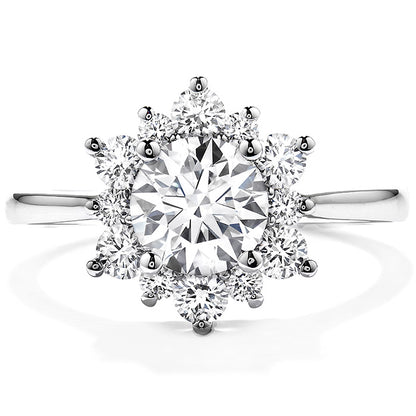 18 Karat White Gold Lady Di Engagement Mounting