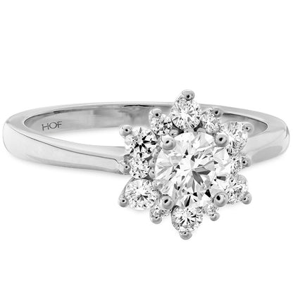 18 Karat White Gold Lady Di Engagement Mounting