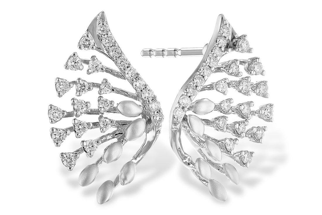 14 Karat White Gold Earrings