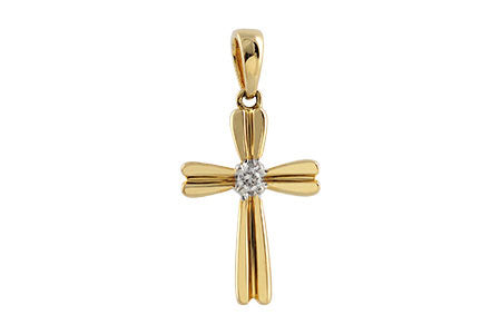 14 Karat Two-Tone Natural Diamond Necklace - 0.03 Carat