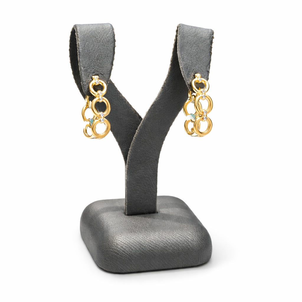 Sure! How about 10K Yellow Gold Natural Diamond Round Shape Earrings - 0.20 Carat?