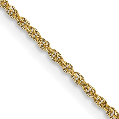 14 Karat Yellow Gold Baby Rope Chain