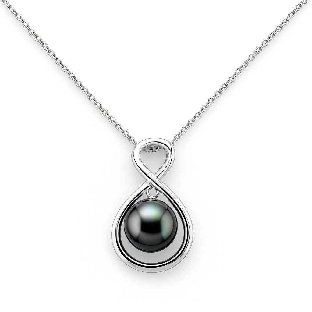 Exquisite Sterling Silver Pearl Necklace