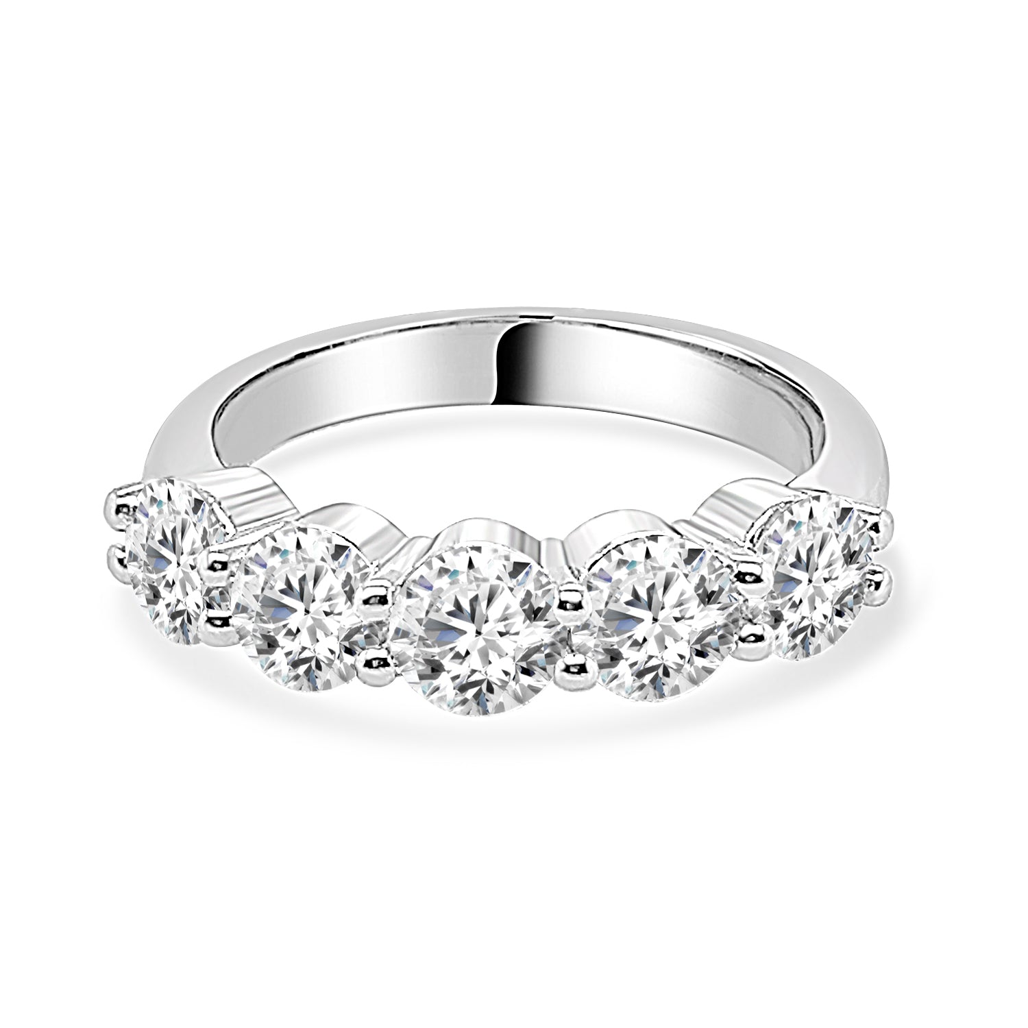 14 Karat Yellow Gold Round Shape Ring with 2.0 Lab Diamond