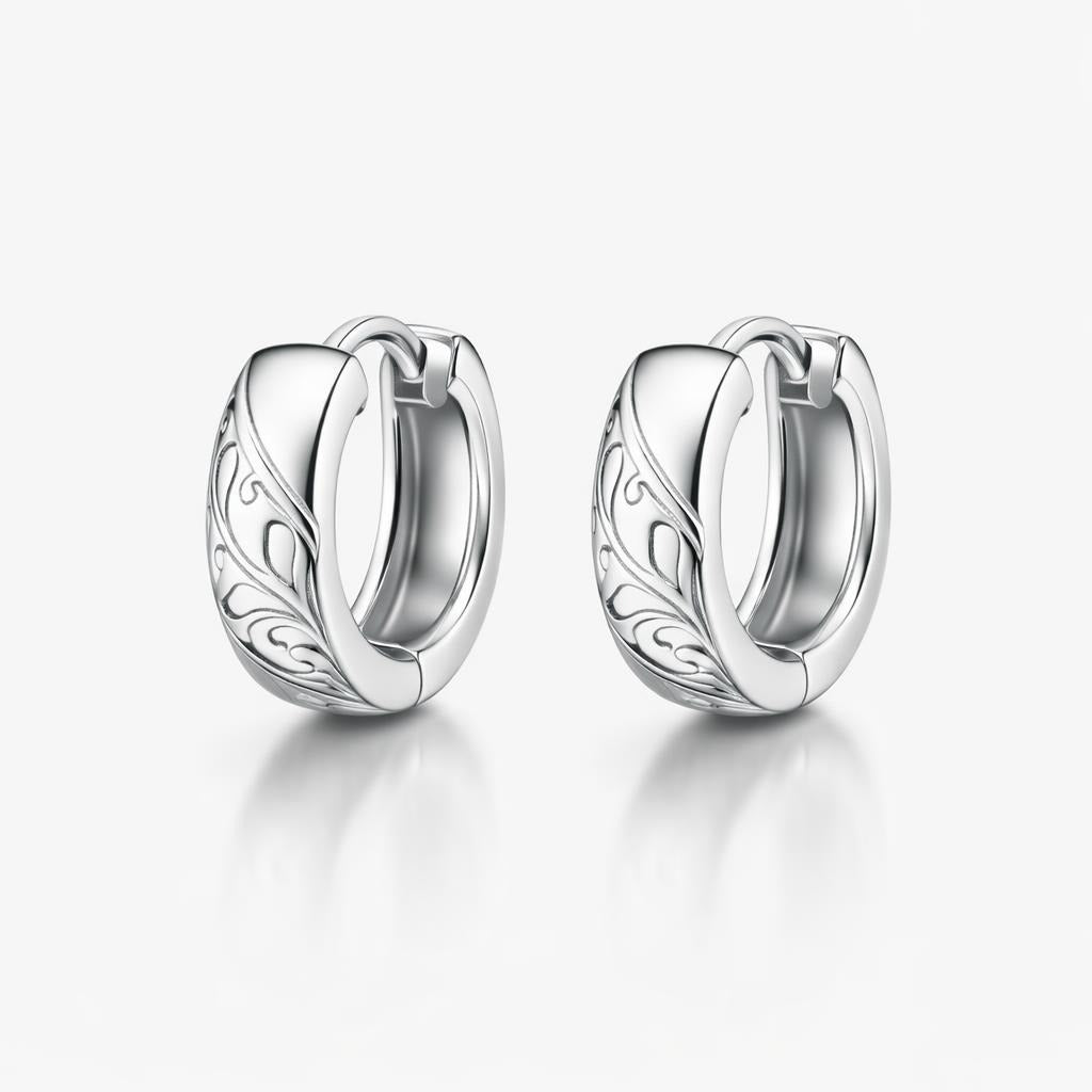 Sterling Silver Huggie Hoop Earrings