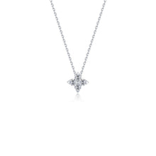 Lassaire Trillium Bud Necklace in Platinum Coated Sterling Silver - 0.37 Round Shape