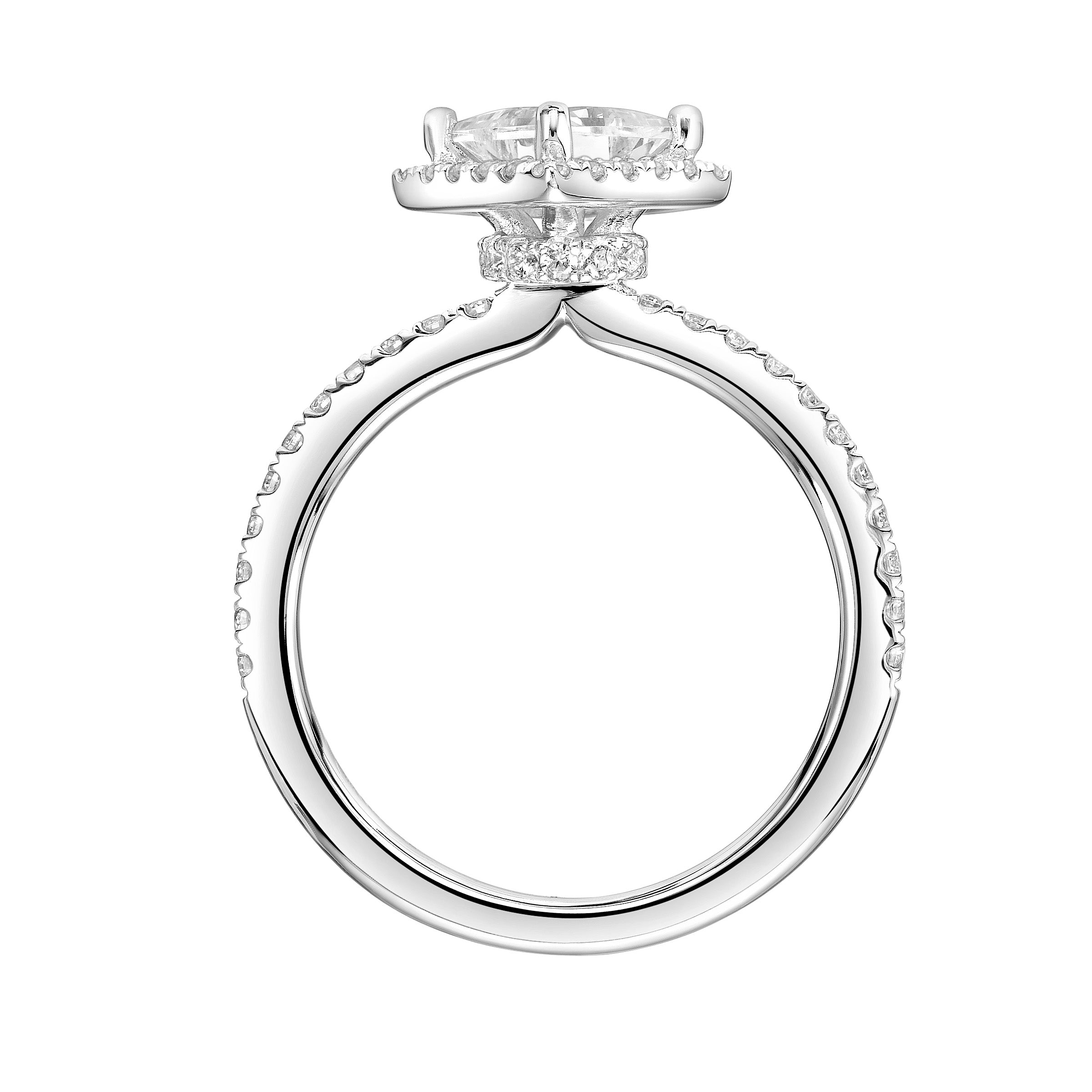 14 Karat White Gold Classic Engagement Mounting