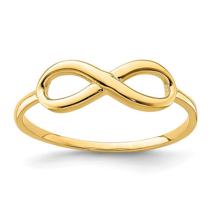 14 Karat Yellow Gold Infinity Ring