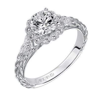 14K White Gold Engagement Mounting: Timeless Elegance for Your Special Moment