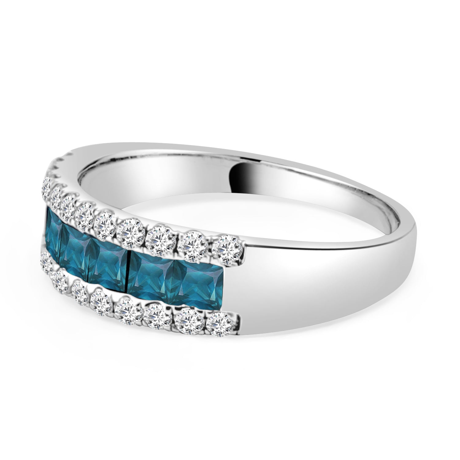 14 Karat Yellow Gold Emerald Ring Set with 0.77 Carat Stone
