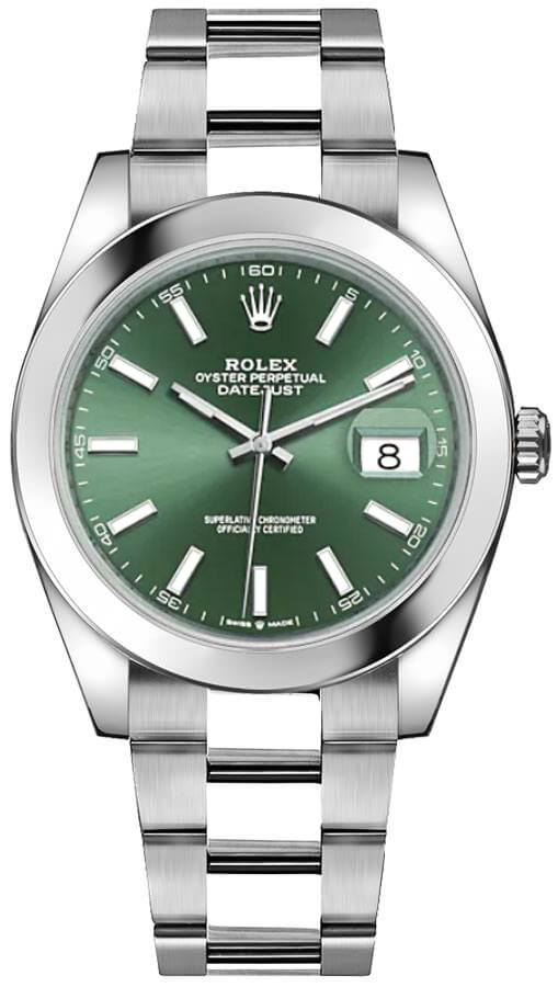Rolex Datejust 126300 with Green Dial - Timeless Elegance