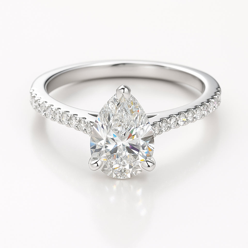 0.28 Carat Natural Diamond Loose Stone - Pear Shape