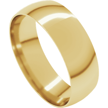 10K Yellow Gold Ultra Light Comfort Fit Wedding Band