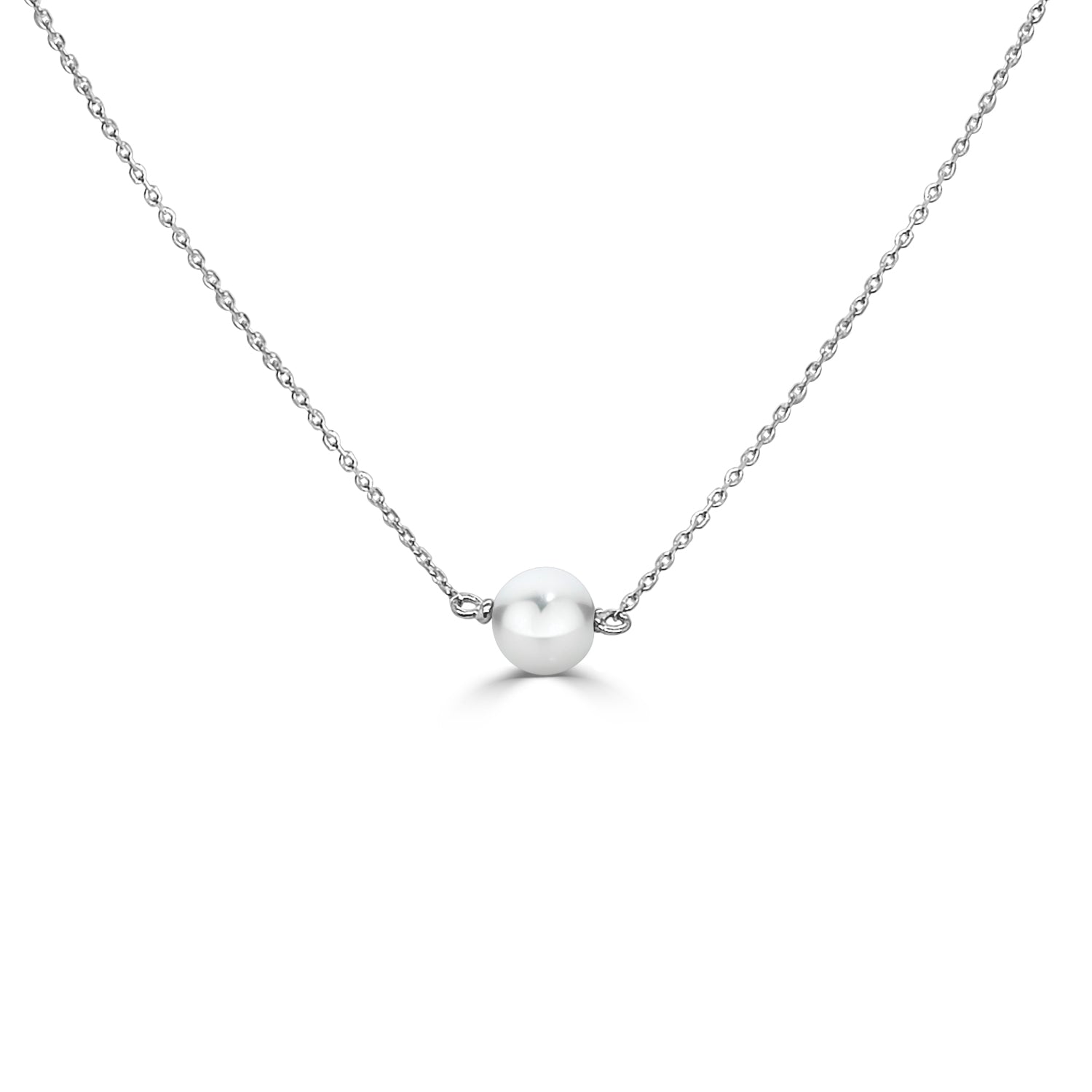 Glamorous 14 Karat Yellow Gold Pearl Necklace