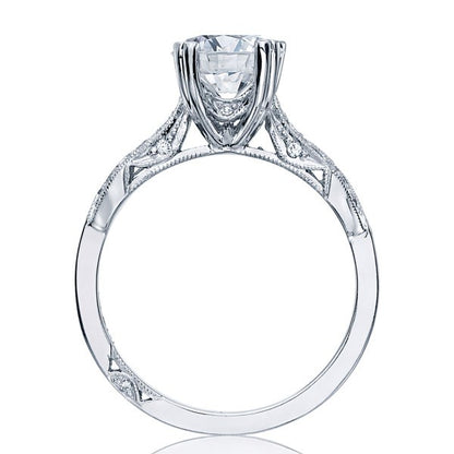 Platinum Milgrain Engagement Mounting