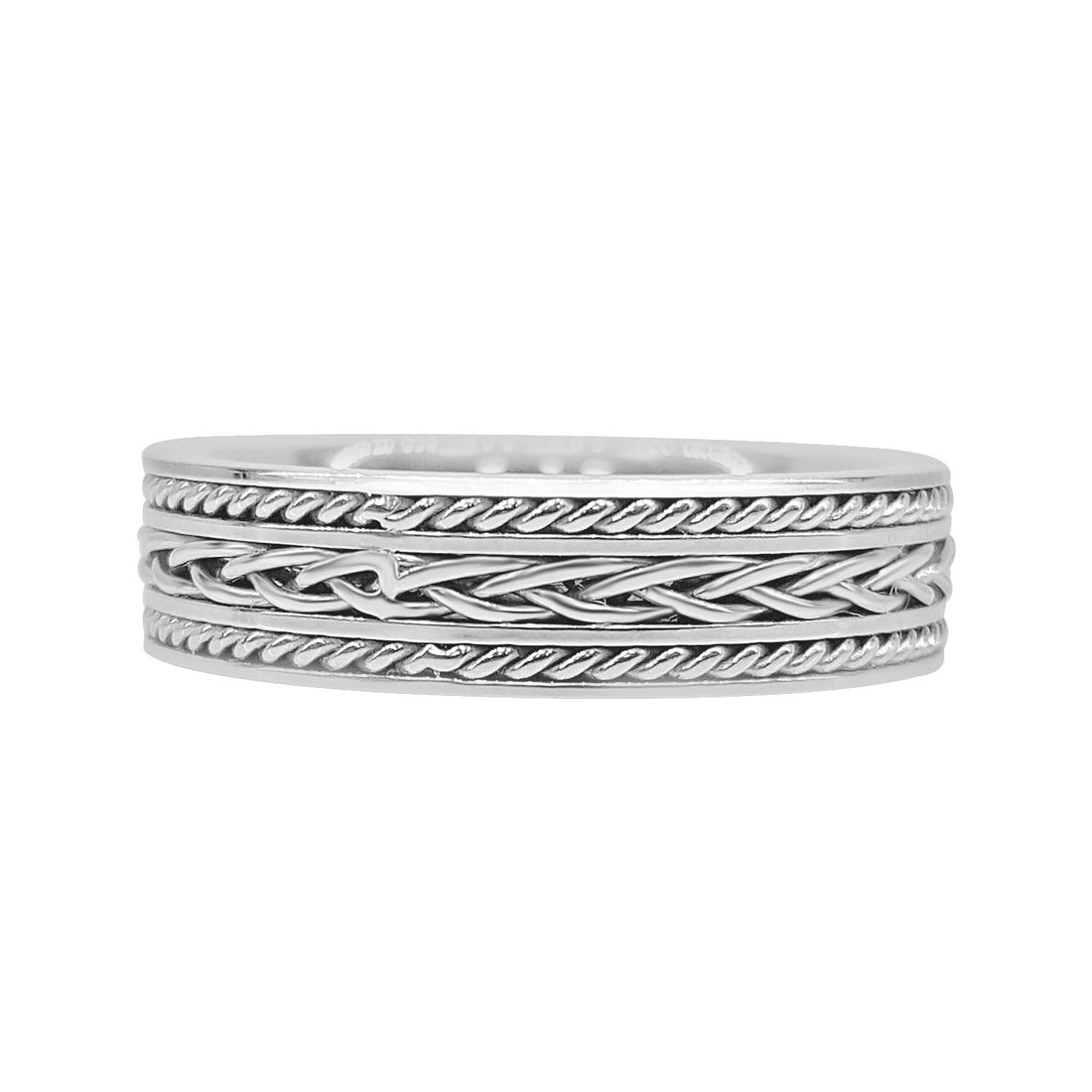 Timeless Love Stainless Steel Wedding Band
