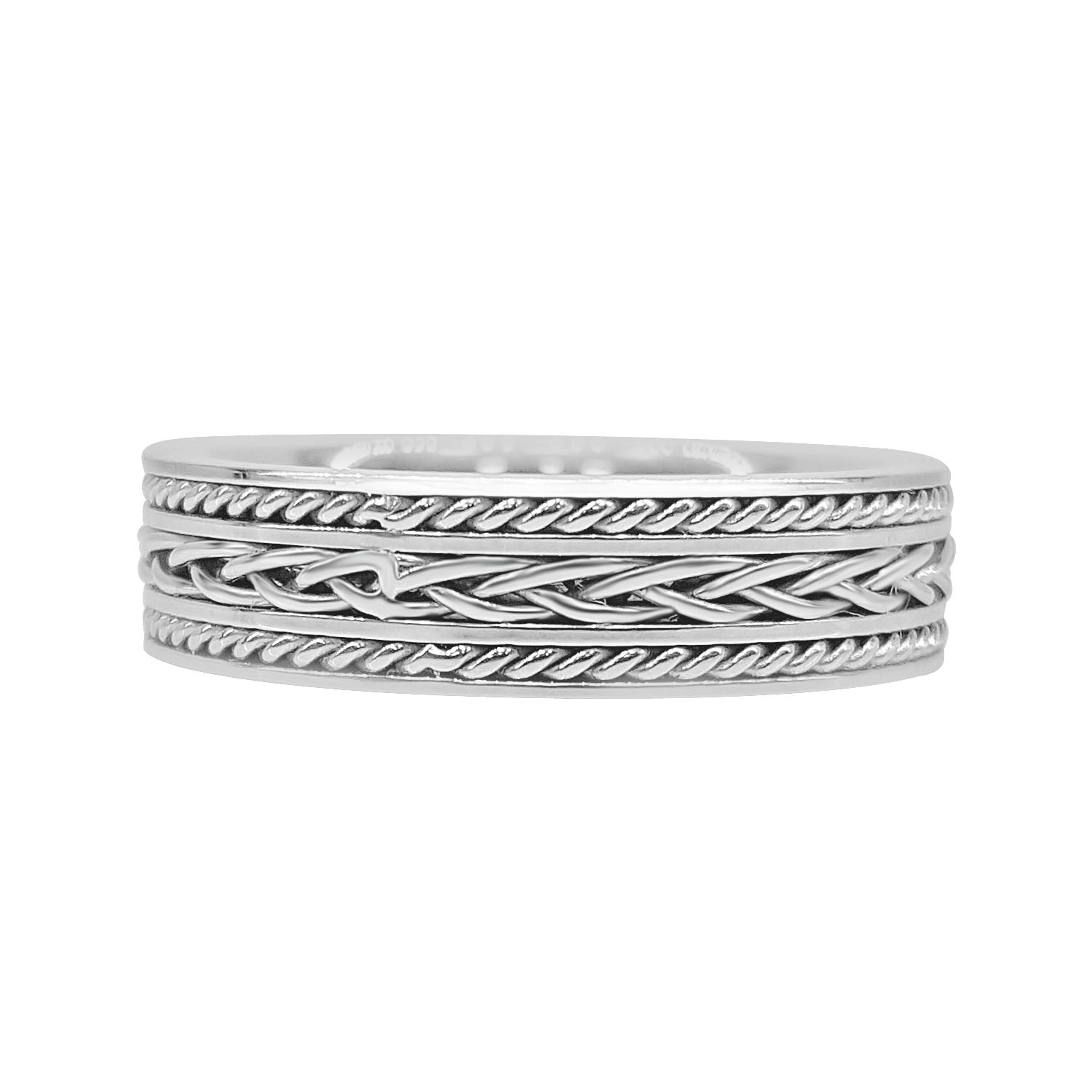 Timeless Love Stainless Steel Wedding Band