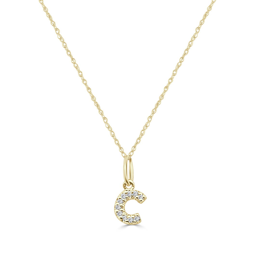 14 Karat Yellow Gold Initial Charm