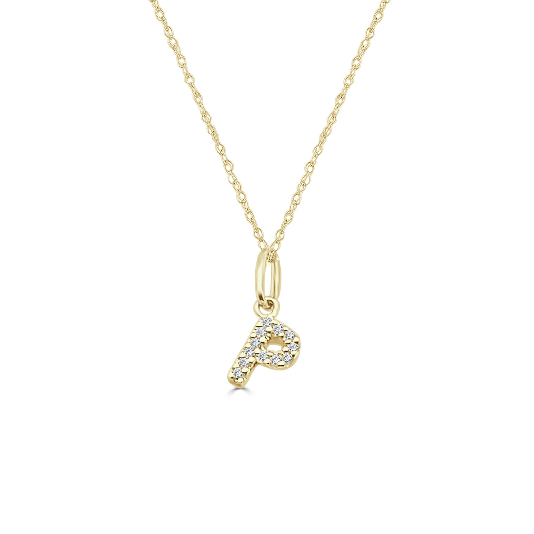 14 Karat Yellow Gold Initial Charm